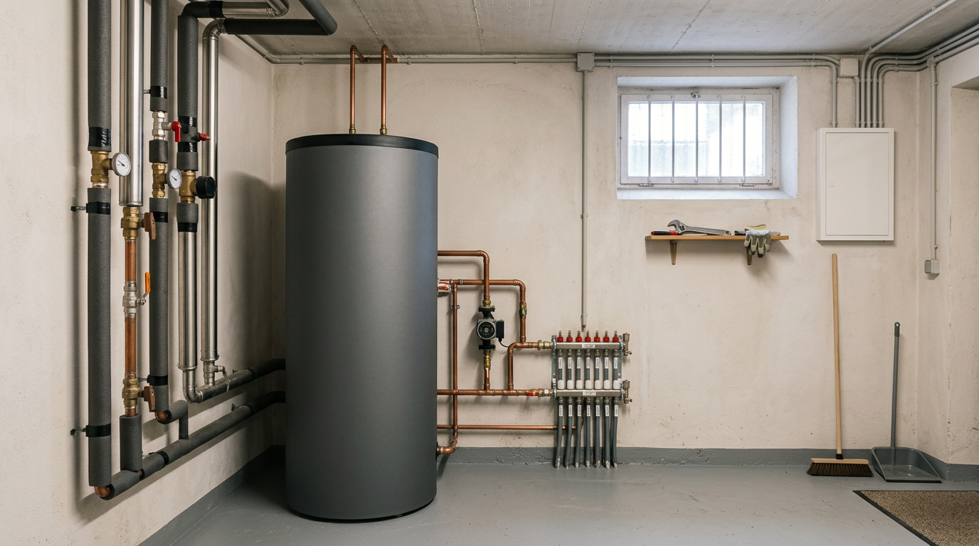 Solarthermie zur Warmwasserbereitung – Kollektorfeld